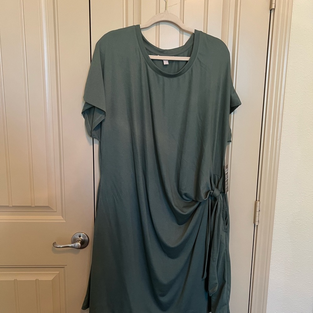 Woman Within Olive Short Sleeve Tee